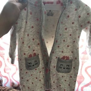 6 mos Carters jumsuitjacket with free 12 mos dress